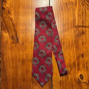 Mark‎ Alexander 100% Silk Christmas Wreath Tie